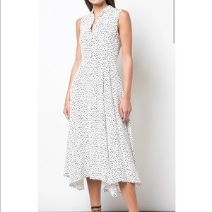 Adam Lippes Silk crepe dress in dot print